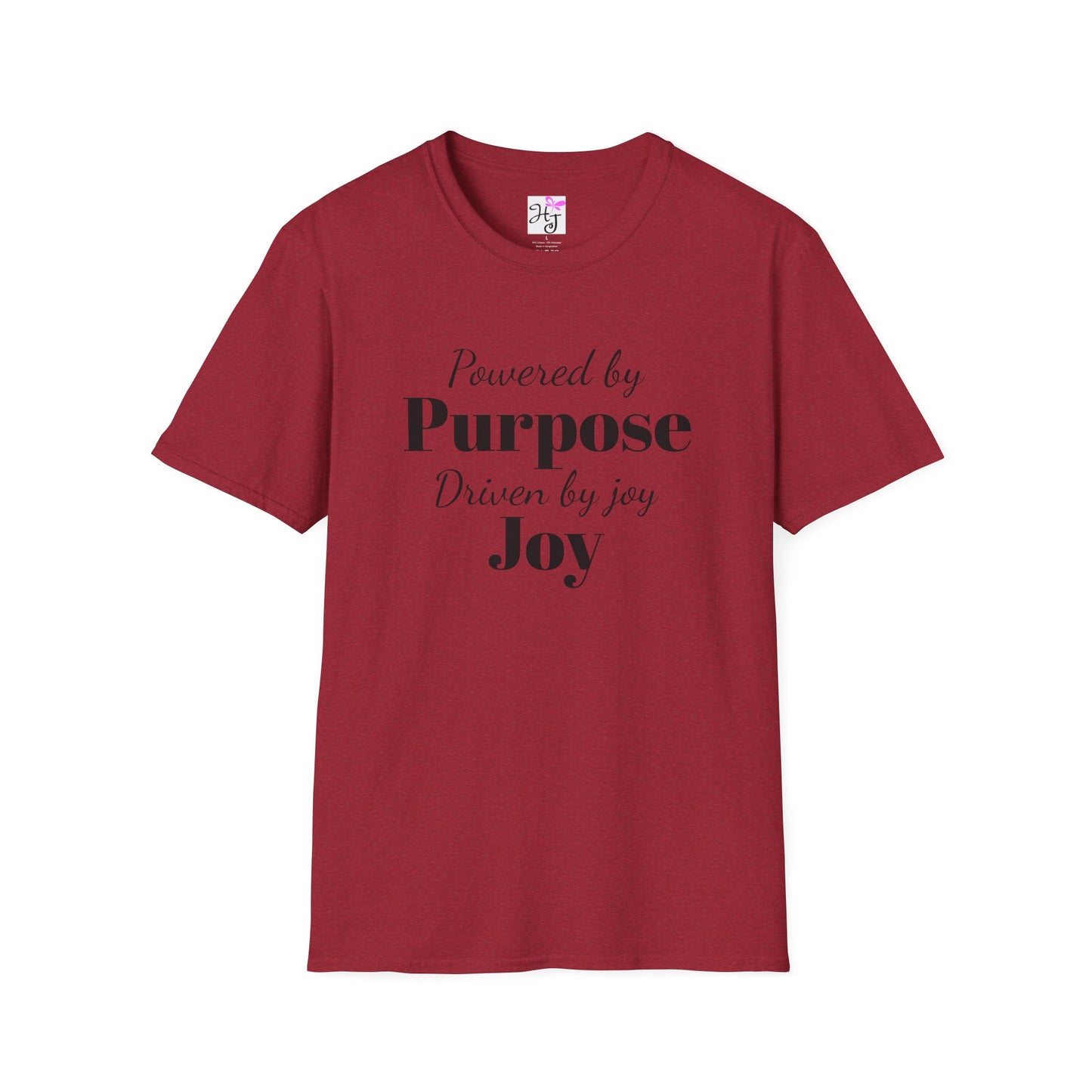 Powered by purpose, Positive quote t-shirt Softstyle T-Shirt