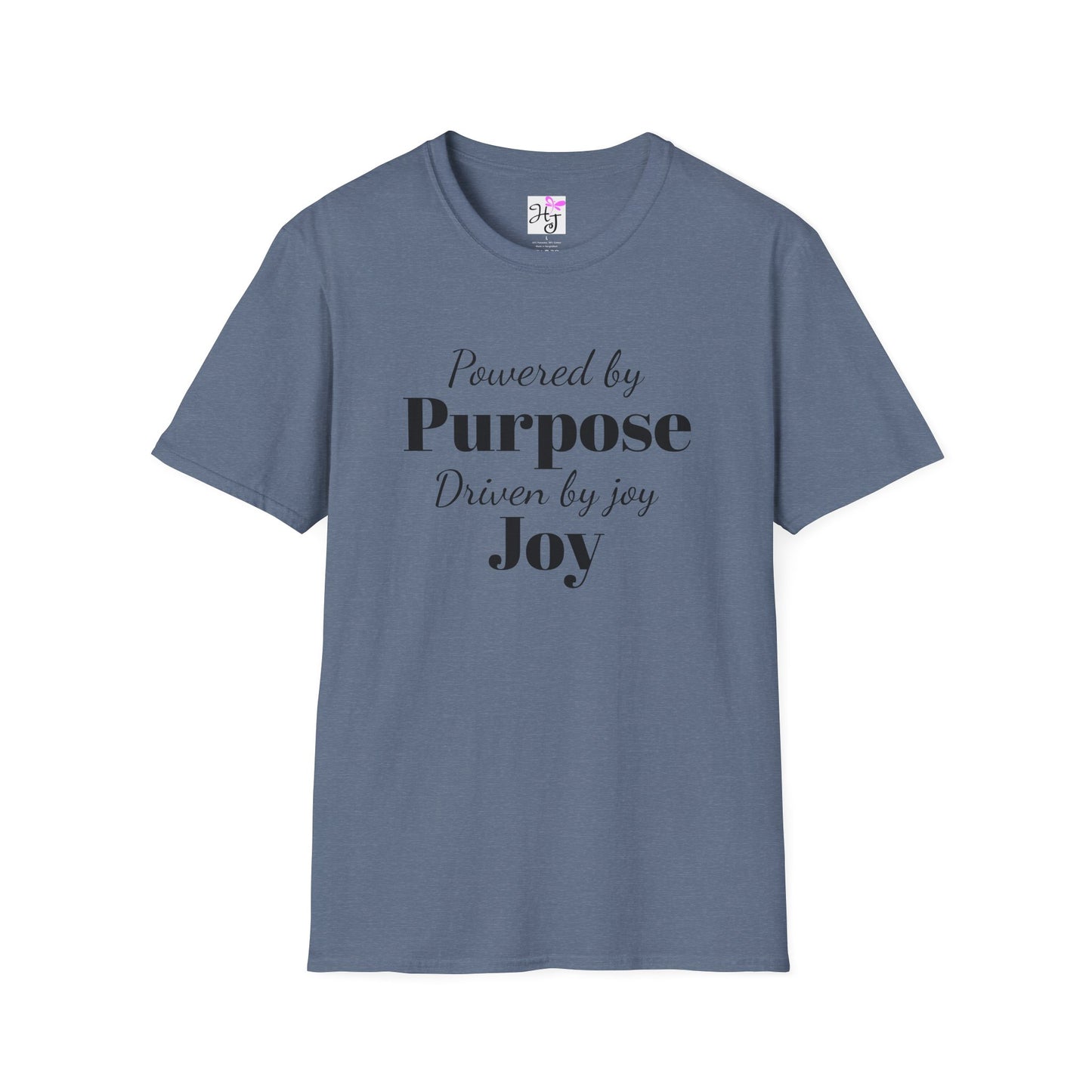 Powered by purpose, Positive quote t-shirt Softstyle T-Shirt