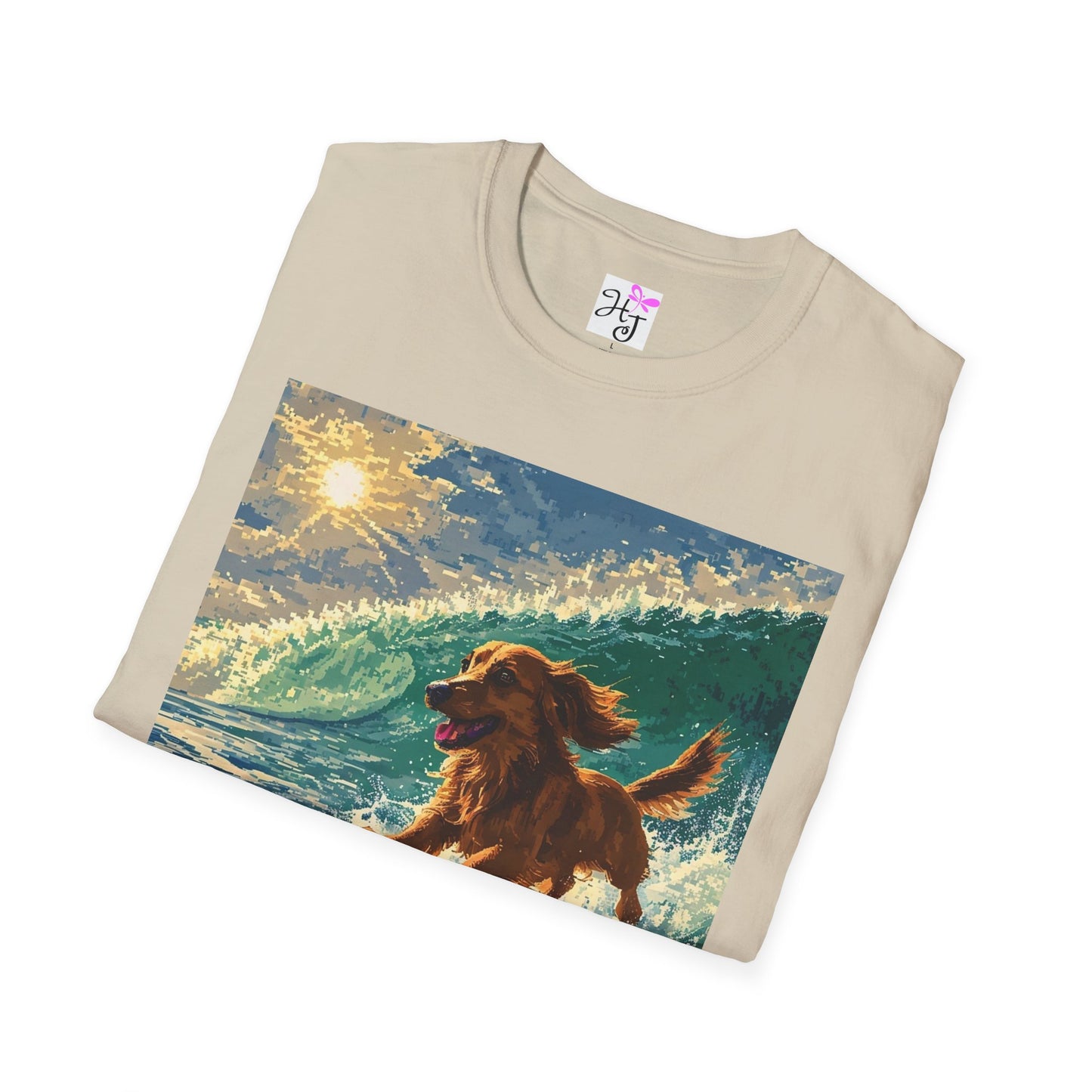 Surfing Dog Unisex T-Shirt, Fun Beachwear, Gift for Dog Lovers, Casual Summer Apparel, Outdoor Adventure Shirt