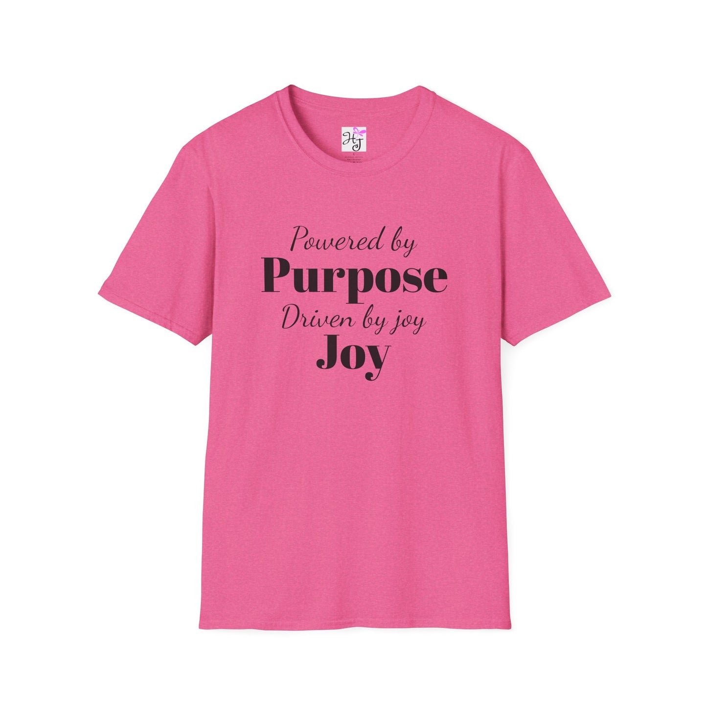 Powered by purpose, Positive quote t-shirt Softstyle T-Shirt