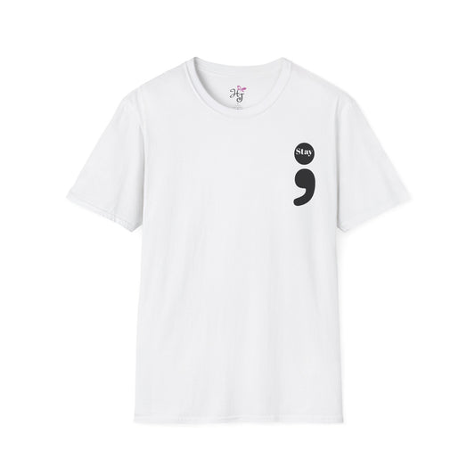 Suicide Awareness Semi Colon T-Shirt
