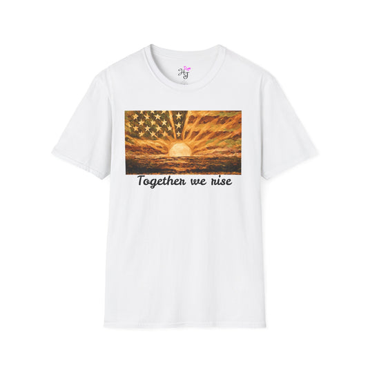 Stars and Stripes - The dawn of a new day - softstyle T-Shirt 100% cotton